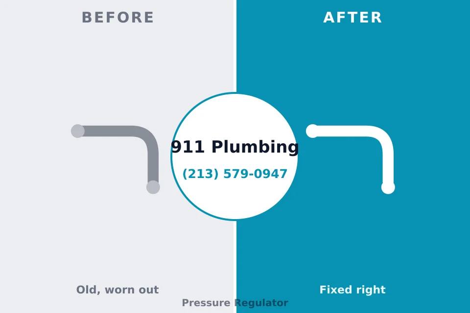 Before and after: plumbing repair Montz, LA